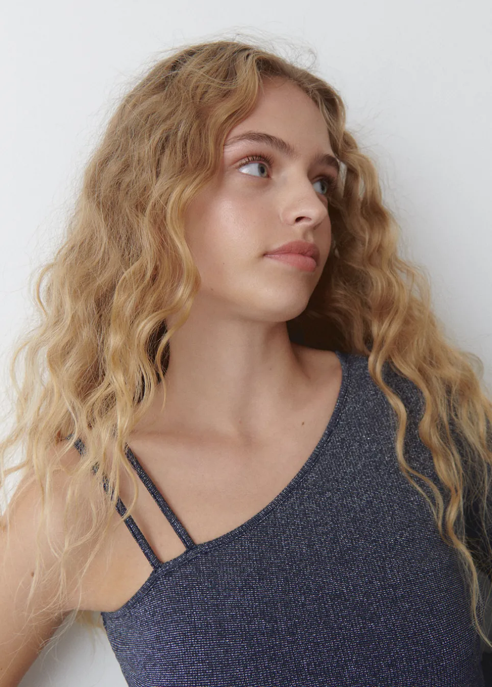 Asymmetrisch T-Shirt Met Bandjes
