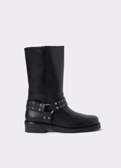 Bikerlaars Studs Vierkante Neus