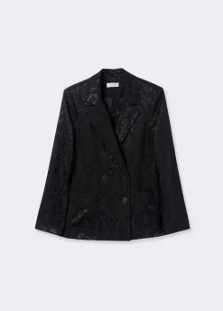 Blazer Overslag Jacquard