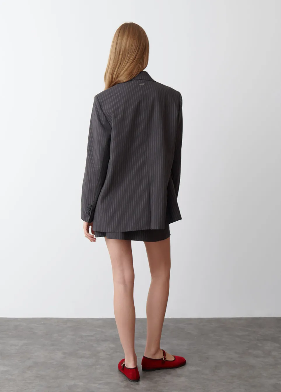 Blazer Overslag Krijtstreep