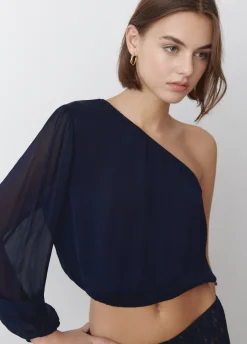 Blouse Asymmetrisch Choker