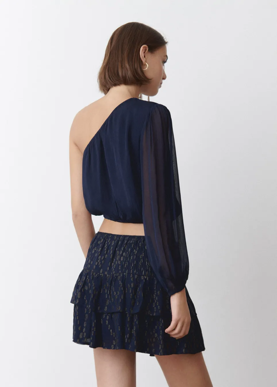 Blouse Asymmetrisch Choker