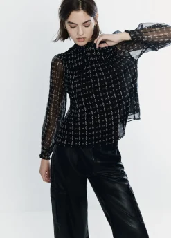 Blouse Hoge Kraag