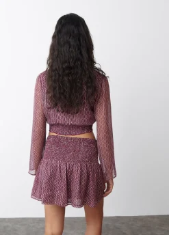 Blouse Mouwen Volume Lace-Up