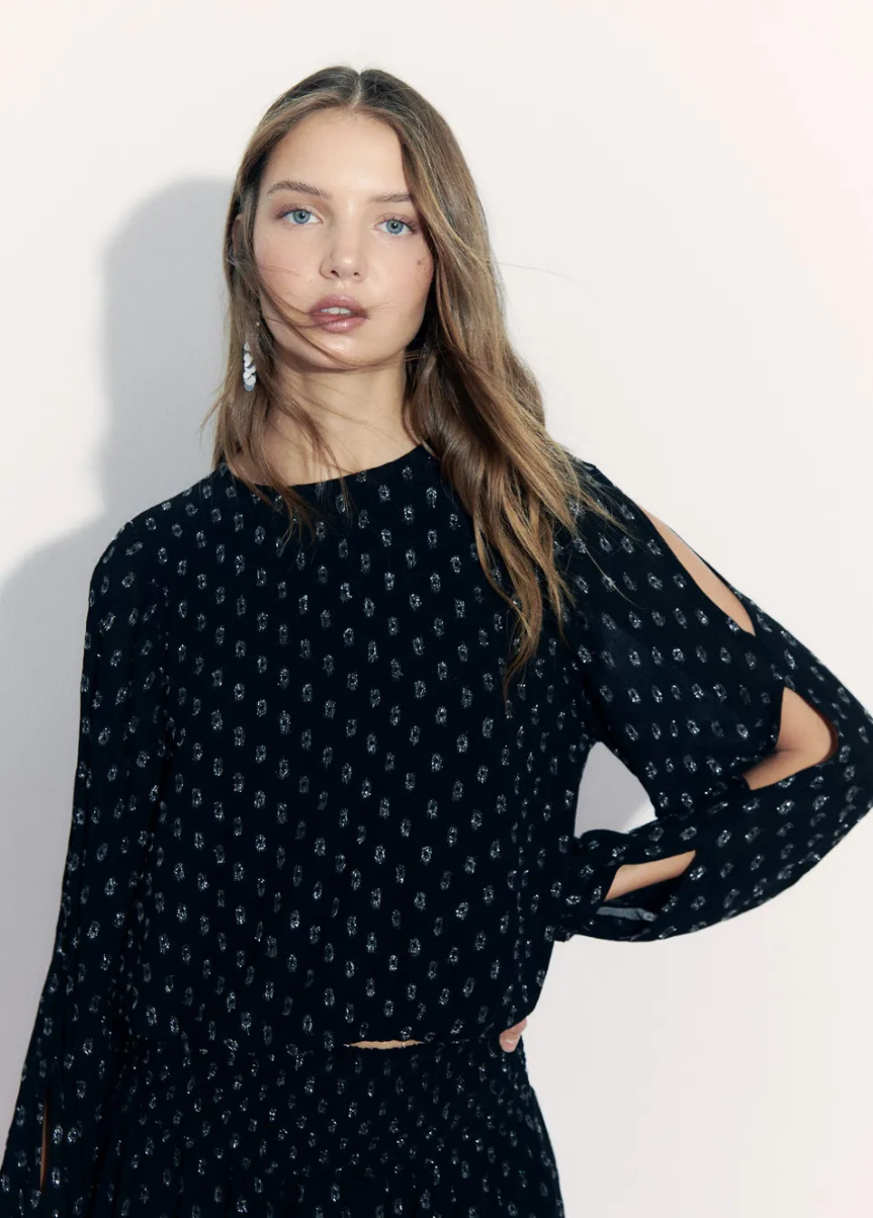 Blouse Openingen Dobby