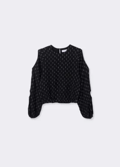 Blouse Openingen Dobby