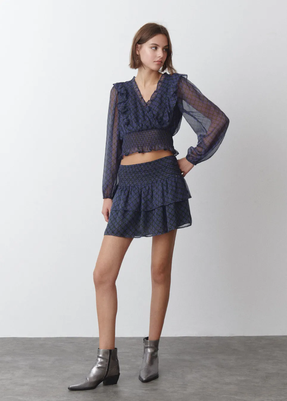 Blouse Overslag Ruches