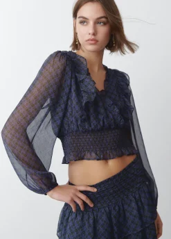Blouse Overslag Ruches