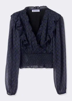 Blouse Overslag Ruches