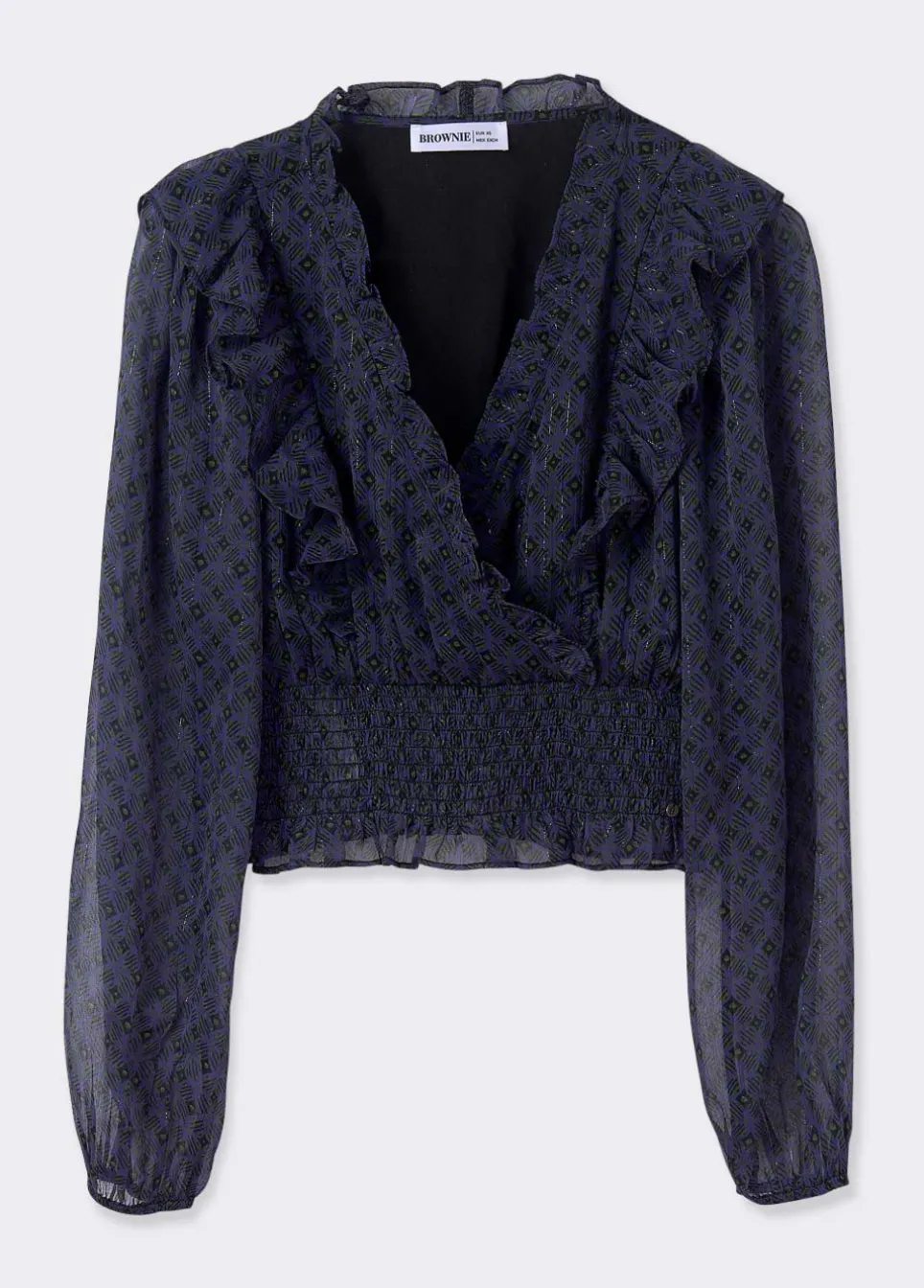 Blouse Overslag Ruches