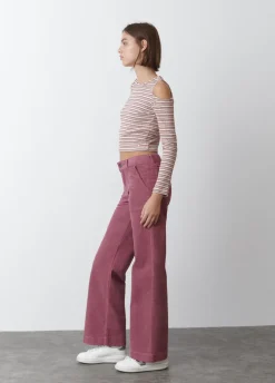 Broek Corduroy Culotte Voorzak