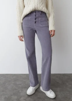 Broek Corduroy Culotte Voorzak
