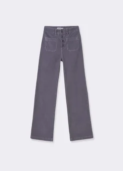 Broek Corduroy Culotte Voorzak
