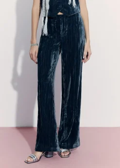 Broek Fluweel Lage Taille