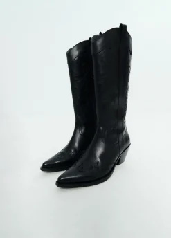 Cowboylaars Hoge Schacht Geborduurd