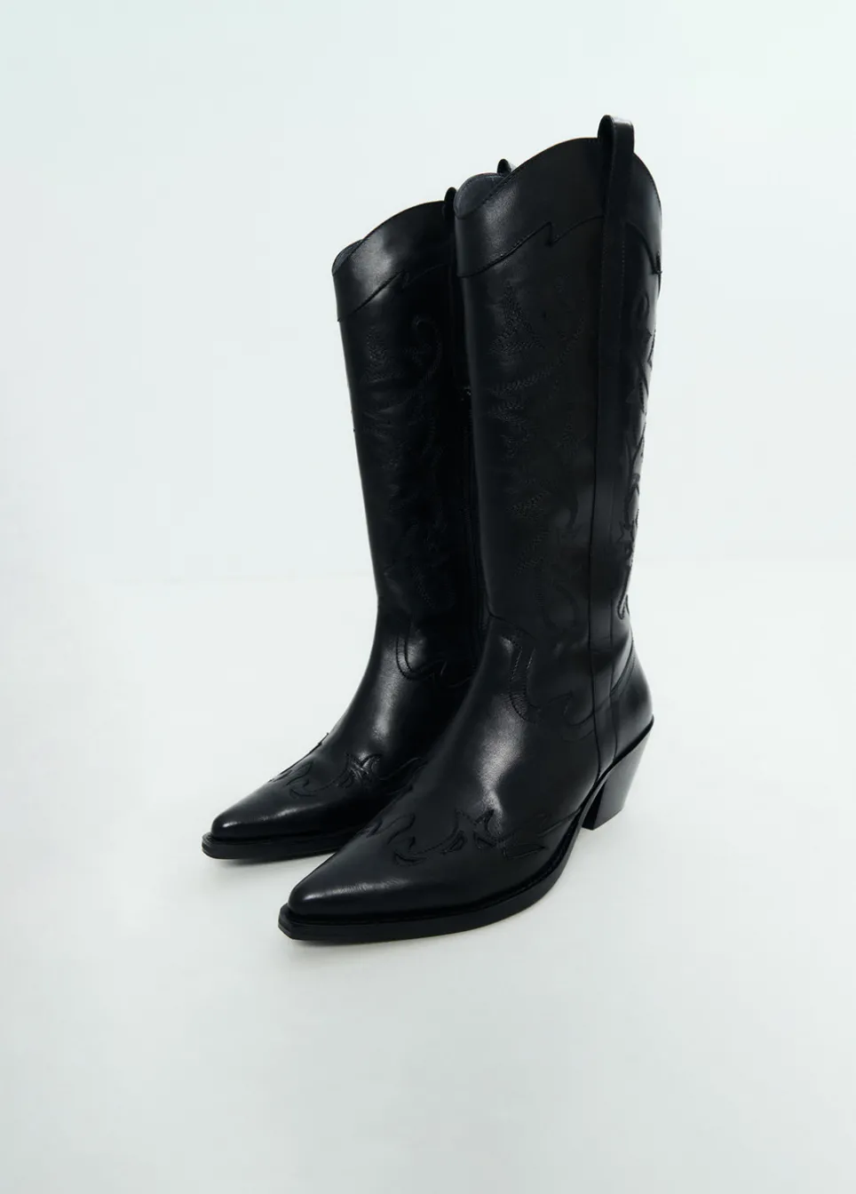 Cowboylaars Hoge Schacht Geborduurd