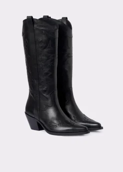 Cowboylaars Hoge Schacht Geborduurd