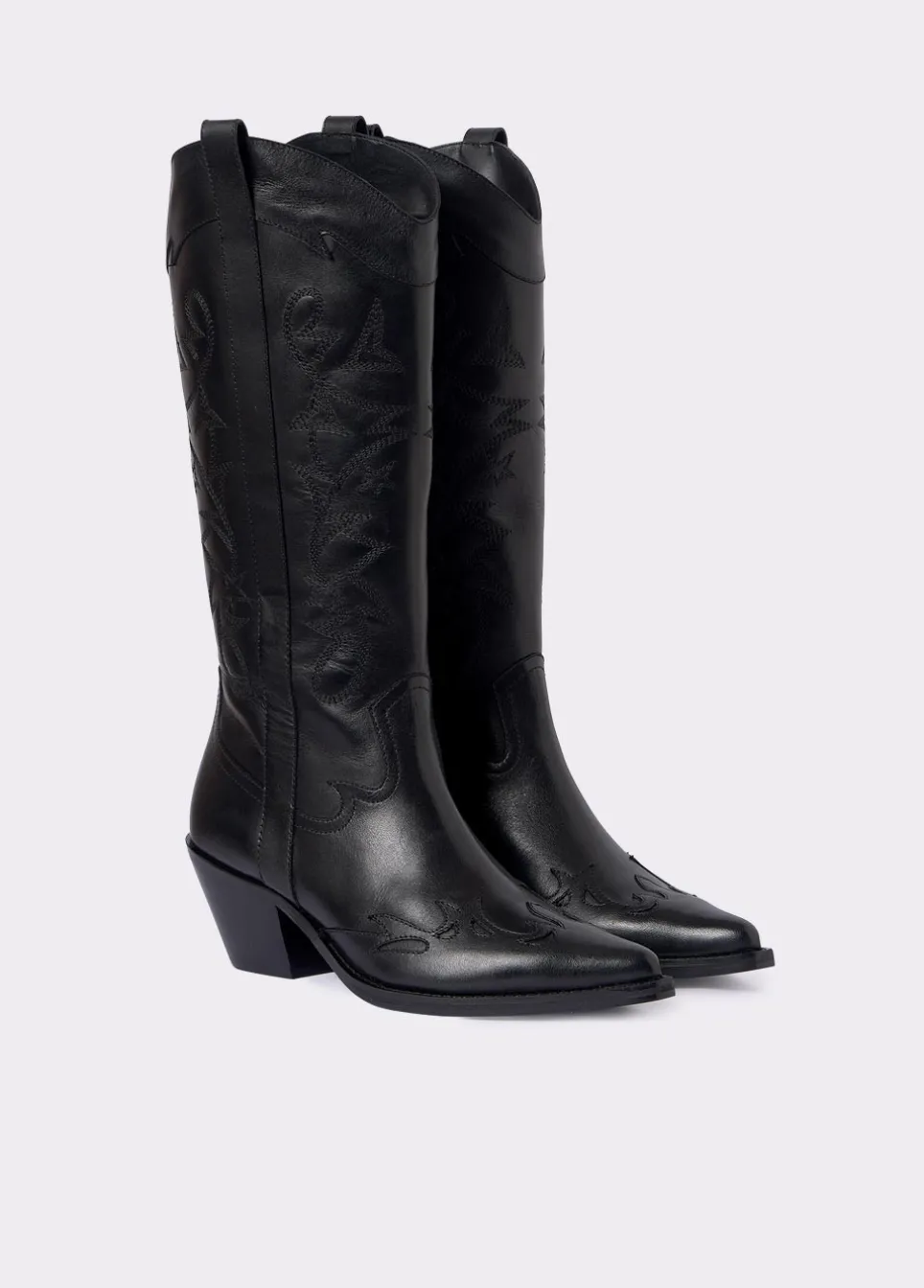 Cowboylaars Hoge Schacht Geborduurd
