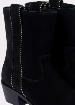 Enkellaars Hoog Strips Bolletjes
