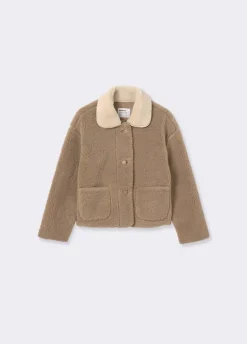 Jas Teddy Kraag Contrast
