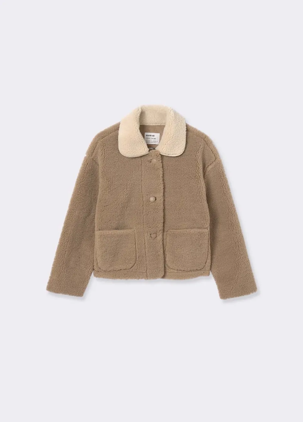 Jas Teddy Kraag Contrast