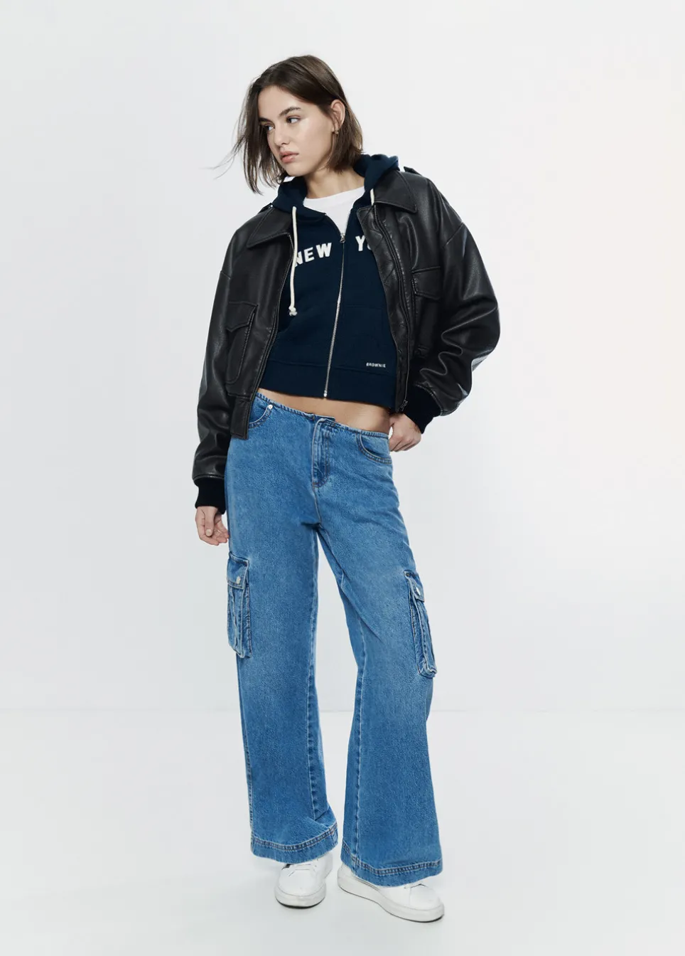 Jeans Cargo Lage Taille