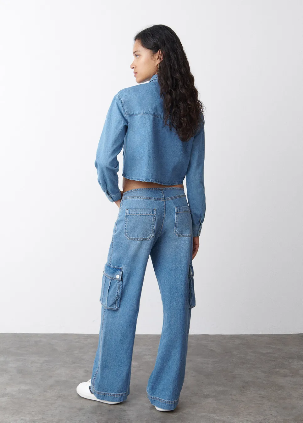 Jeans Cargo Lage Taille