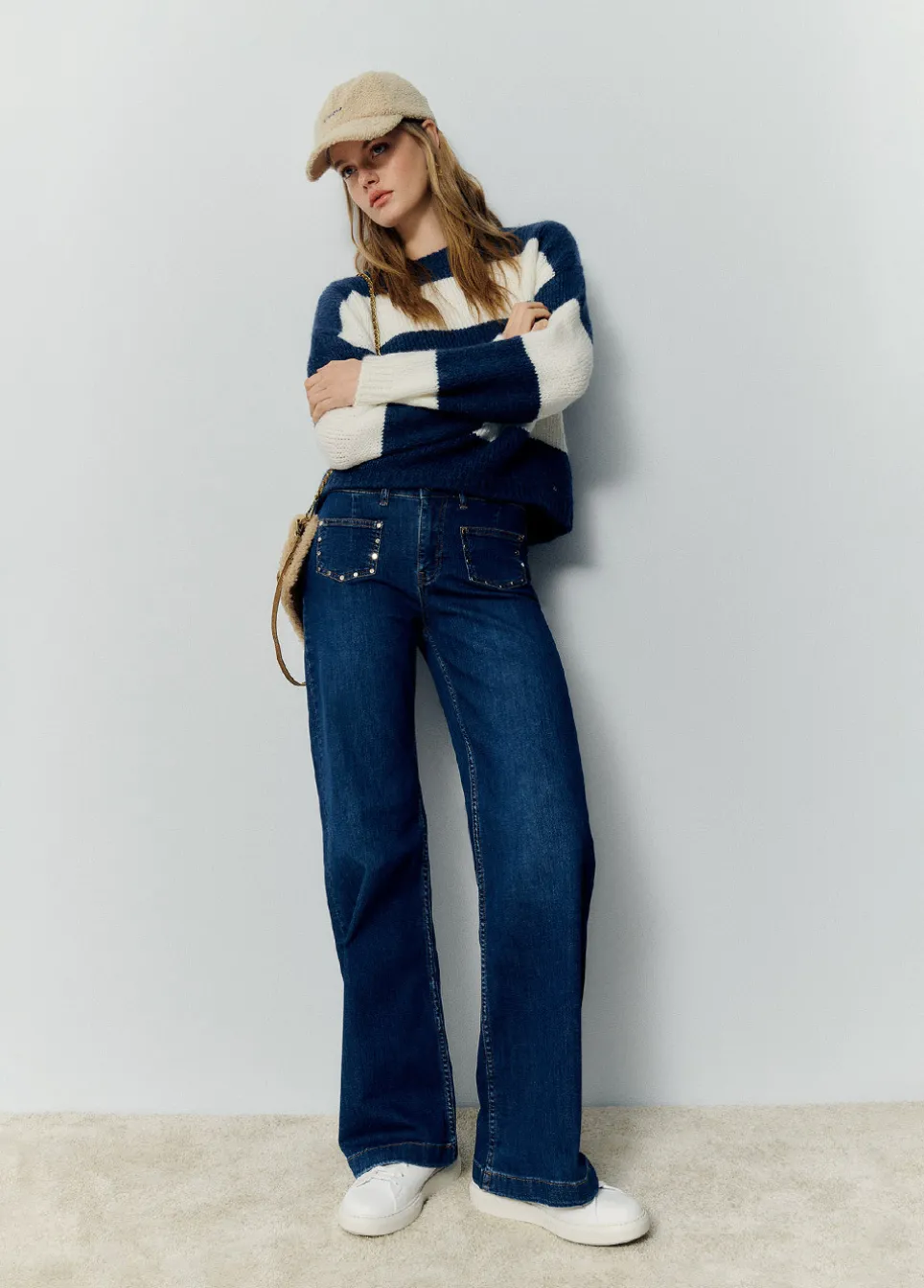 Jeans Culotte Studs