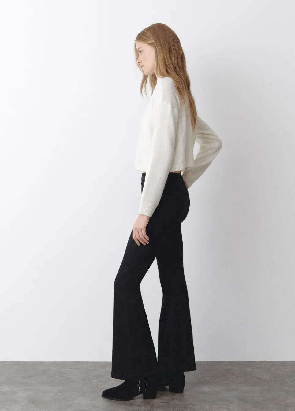 Jeans Flared Studs