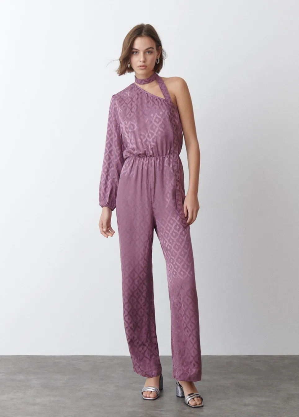 Jumpsuit Asymmetrisch Jacquard