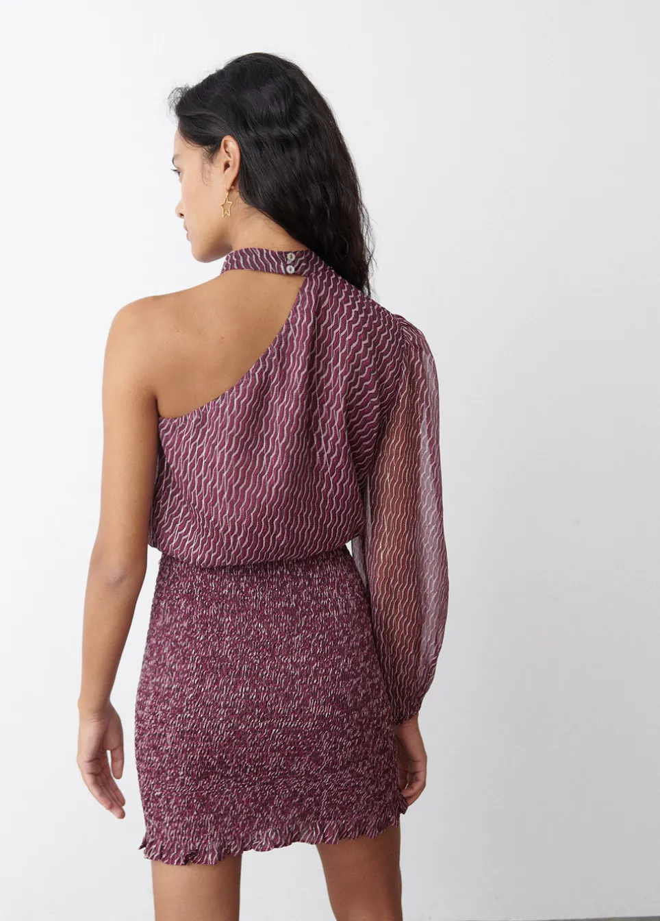 Jurk Asymmetrisch Choker
