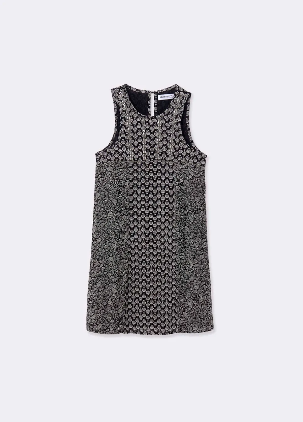 Jurk Dubbel Print Glanzend