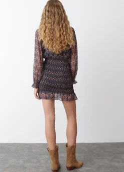 Jurk Elastiek Print Indisch
