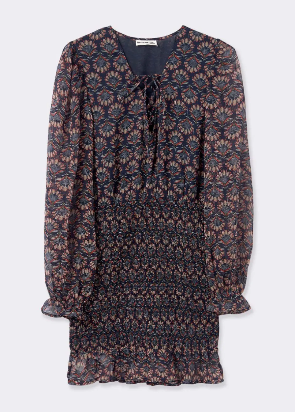Jurk Elastiek Print Indisch