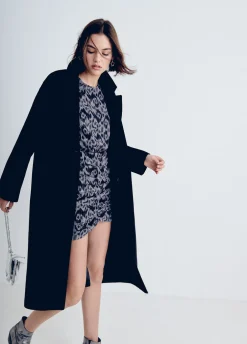 Jurk Gedrapeerd Print Ikat