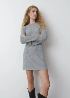 Jurk Geribd Lange Mouwen