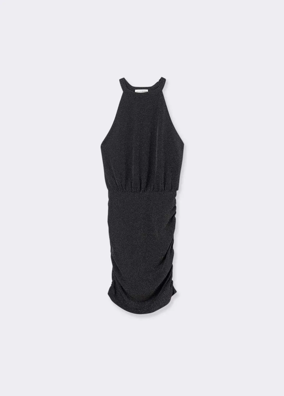 Jurk Halter Metallic Stof