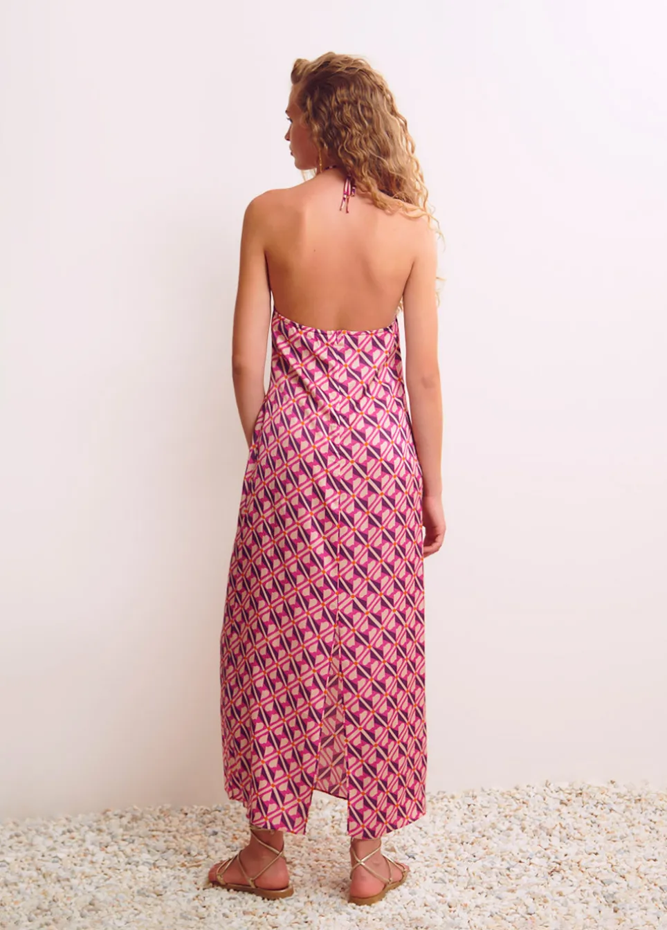 Jurk Halter Print Pop
