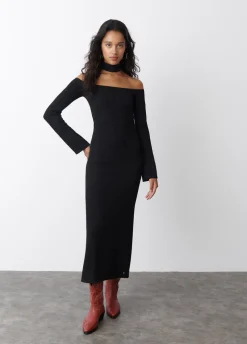 Jurk Lang Boothals Choker
