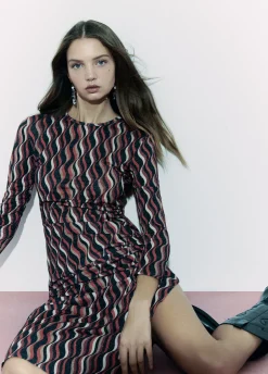 Jurk Print Golven