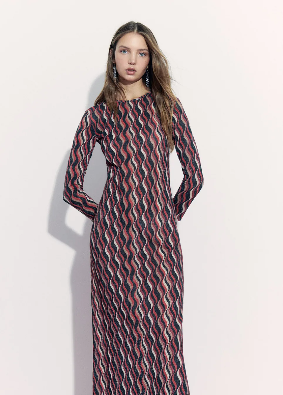 Jurk Print Golven