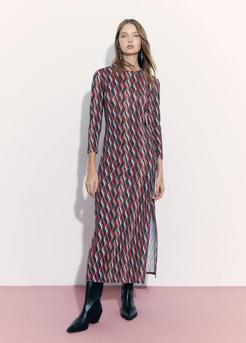 Jurk Print Golven