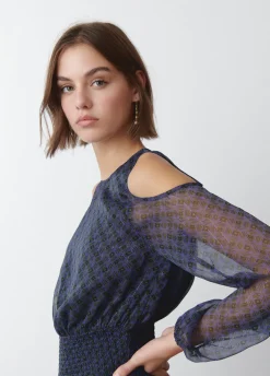 Jurk Schouders Cut-Out Rok Smock