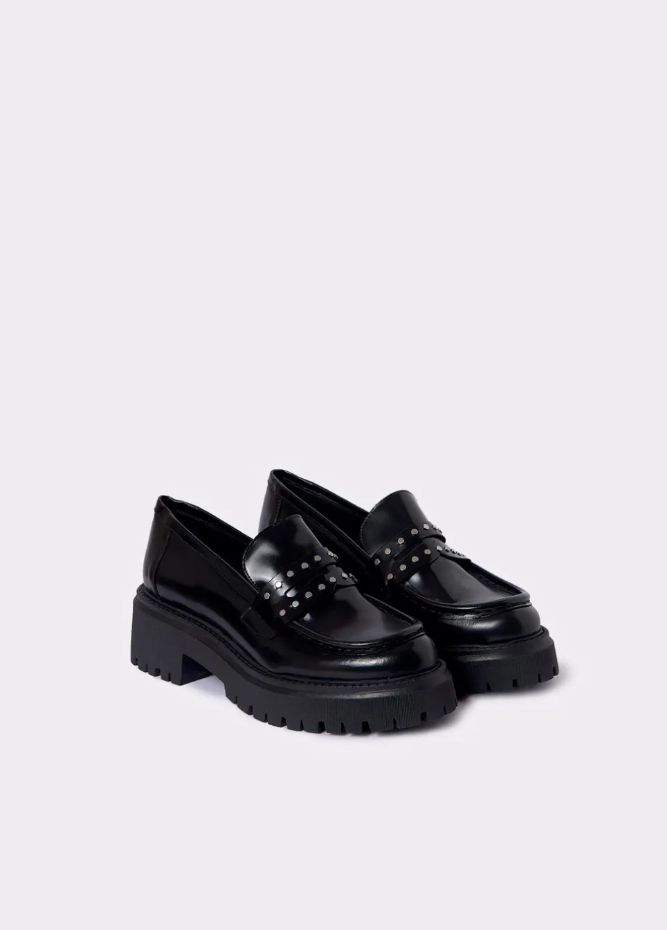 Loafers Glanzend Studs