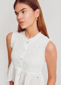 Mouwloze Blouse Smok