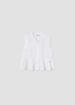 Mouwloze Blouse Smok