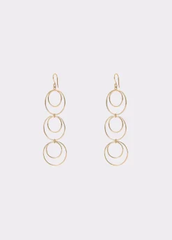 Oorbellen Lang 3 Ringen Dubbel