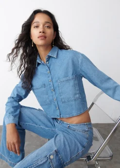 Overhemd Denim Cropped