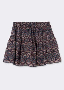 Rok Print Indisch Ruches Lurex