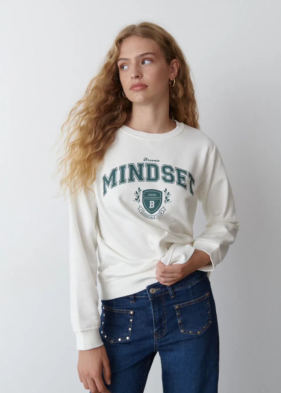 Sweater Geborduurd Mindset